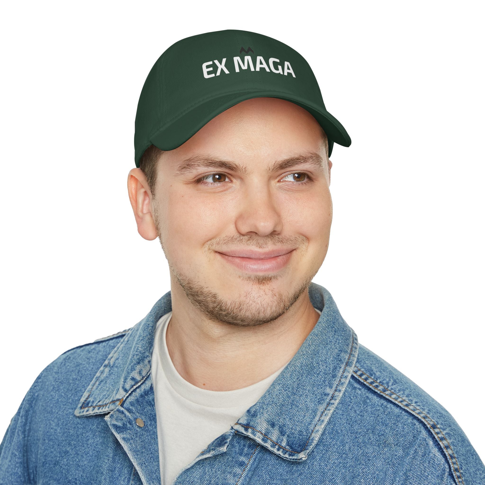'EX MAGA'  Mood Cap Embroidered Baseball Cap — Minimal Positive Dad Hat