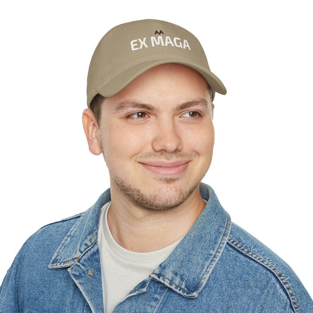 'EX MAGA'  Mood Cap Embroidered Baseball Cap — Minimal Positive Dad Hat