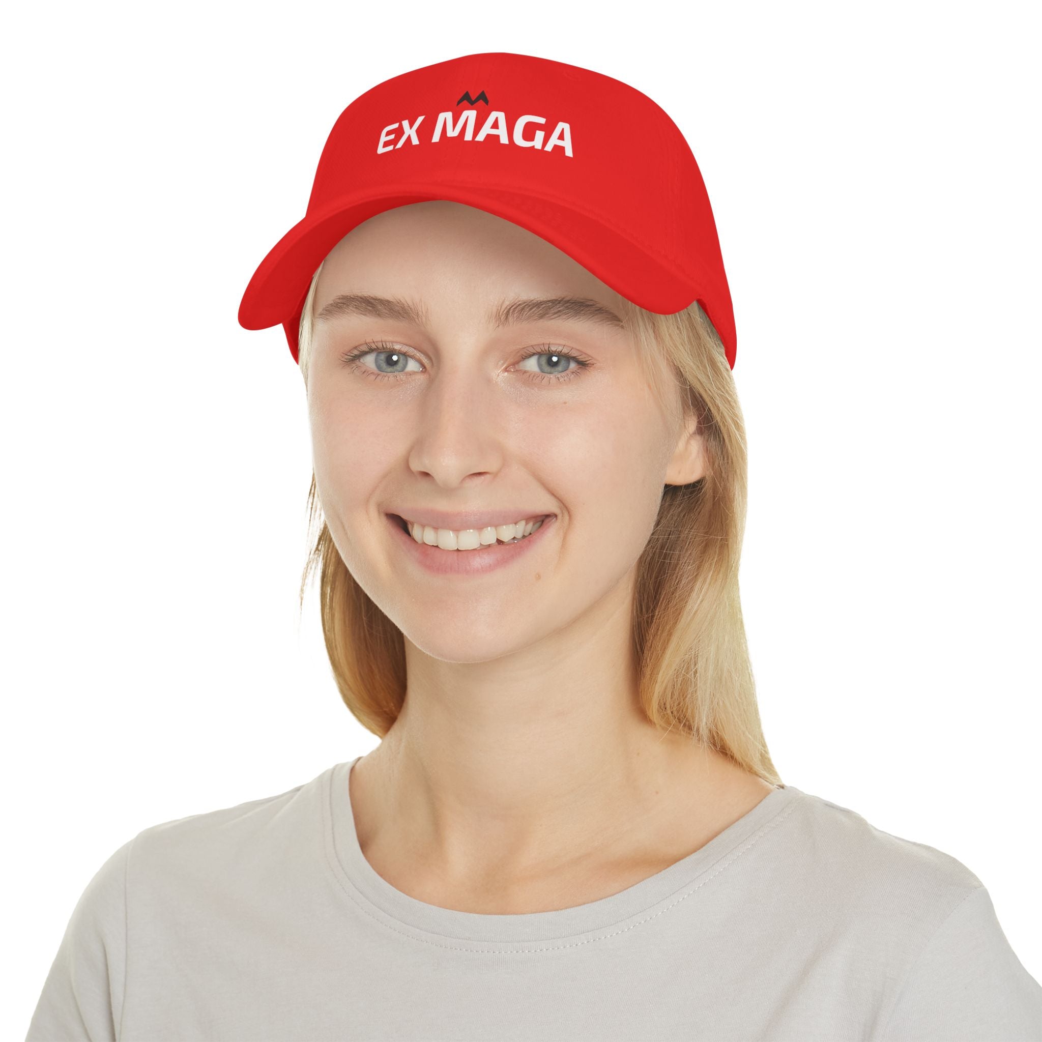 'EX MAGA'  Mood Cap Embroidered Baseball Cap — Minimal Positive Dad Hat