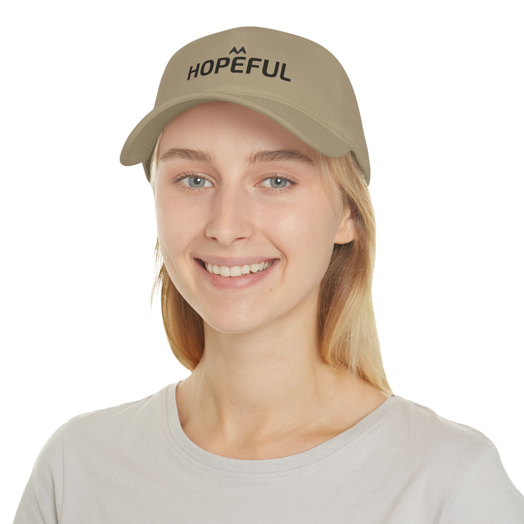 'HOPEFUL'  Mood Cap Embroidered Baseball Cap — Minimal Positive Dad Hat