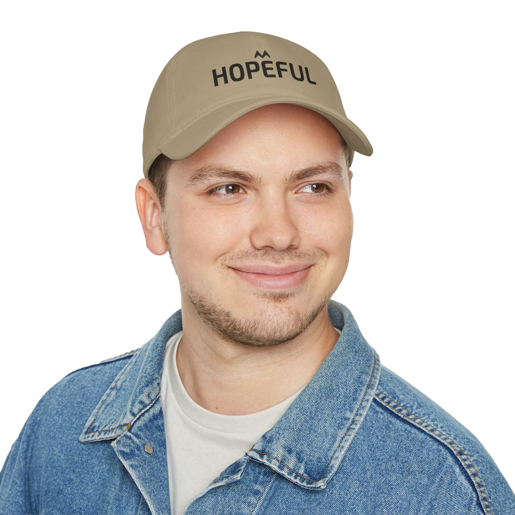 'HOPEFUL'  Mood Cap Embroidered Baseball Cap — Minimal Positive Dad Hat