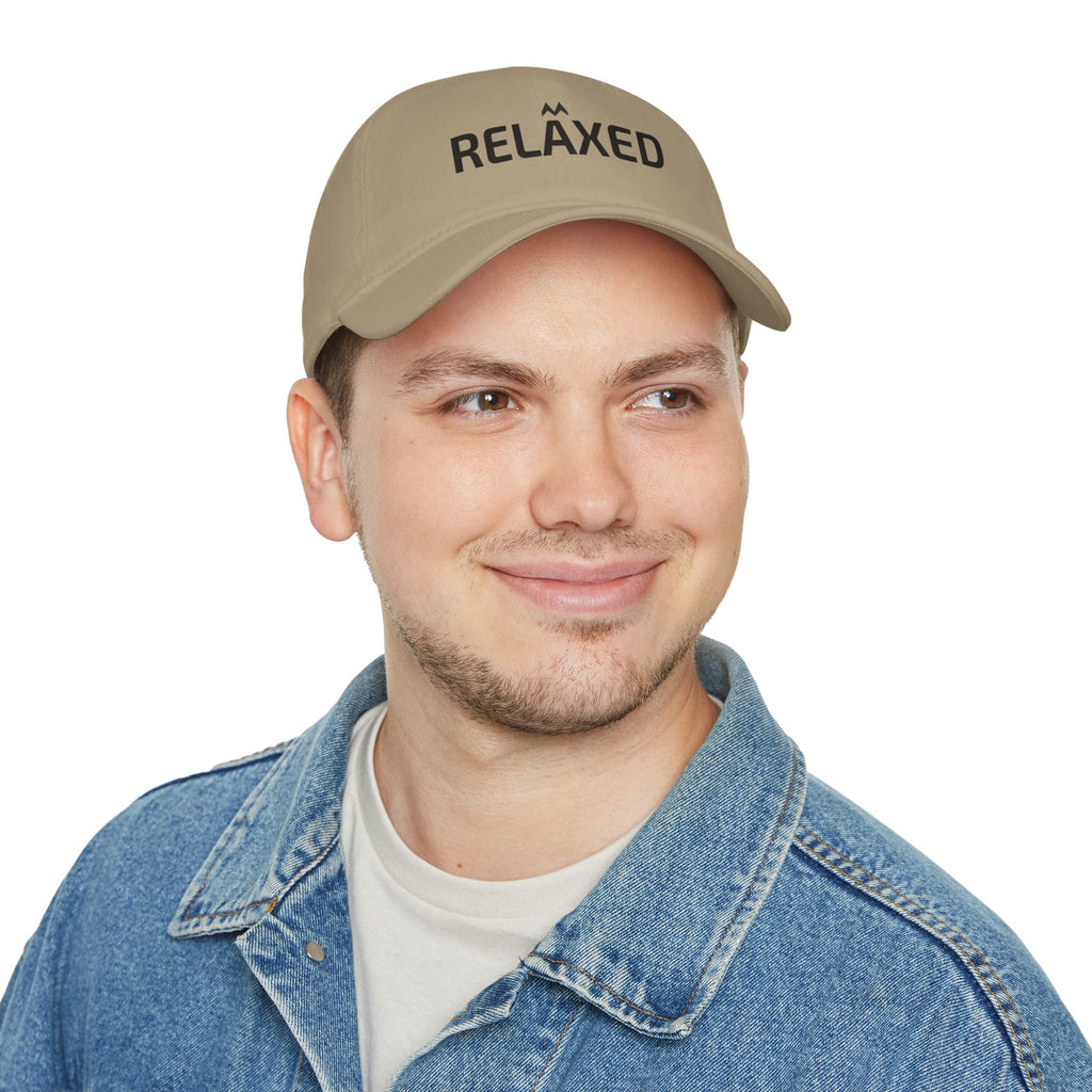 'RELAXED' Mood Cap Embroidered Baseball Cap — Minimal Positive Dad Hat