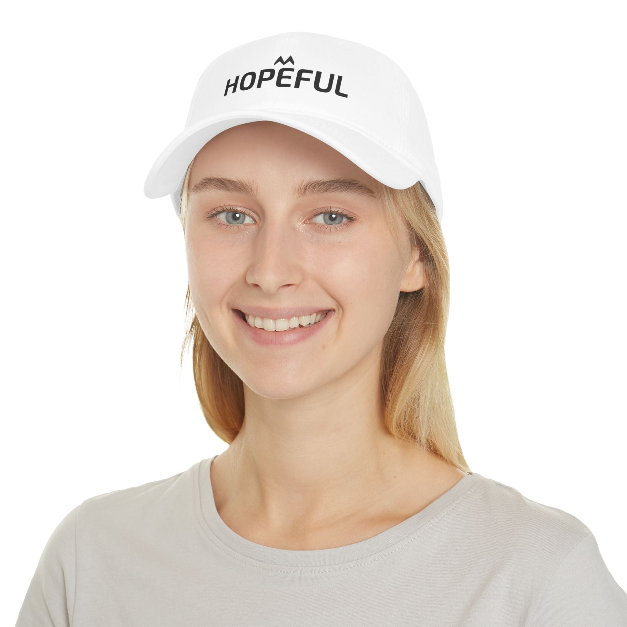'HOPEFUL'  Mood Cap Embroidered Baseball Cap — Minimal Positive Dad Hat