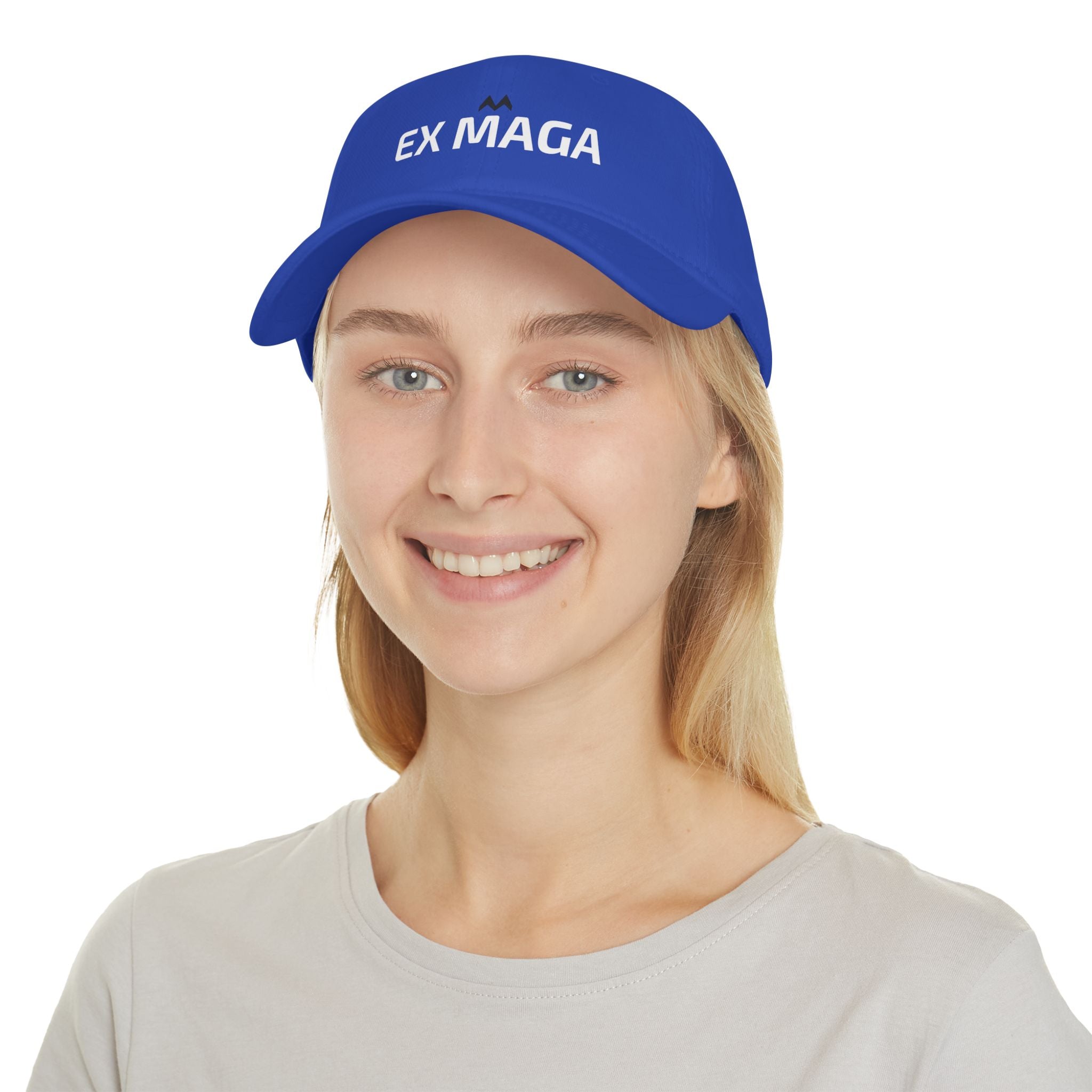 'EX MAGA'  Mood Cap Embroidered Baseball Cap — Minimal Positive Dad Hat