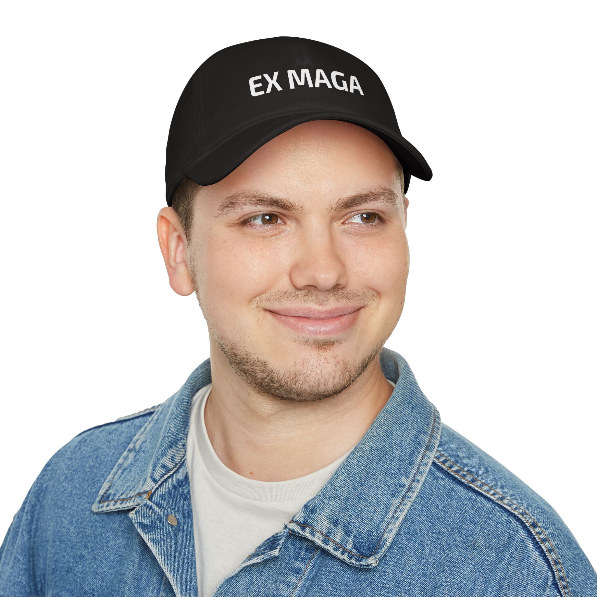 'EX MAGA'  Mood Cap Embroidered Baseball Cap — Minimal Positive Dad Hat