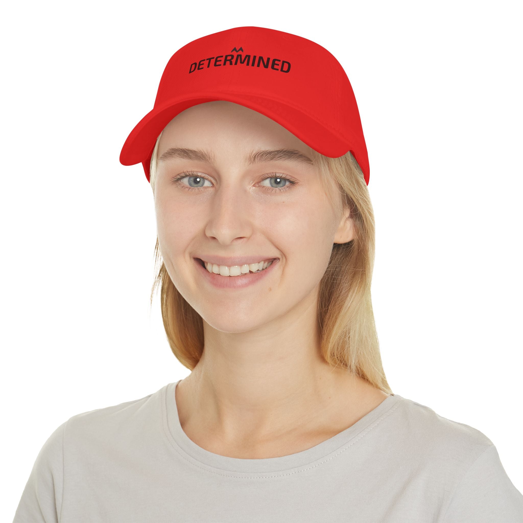 'DETERMINED'  Mood Cap Embroidered Baseball Cap — Minimal Positive Dad Hat