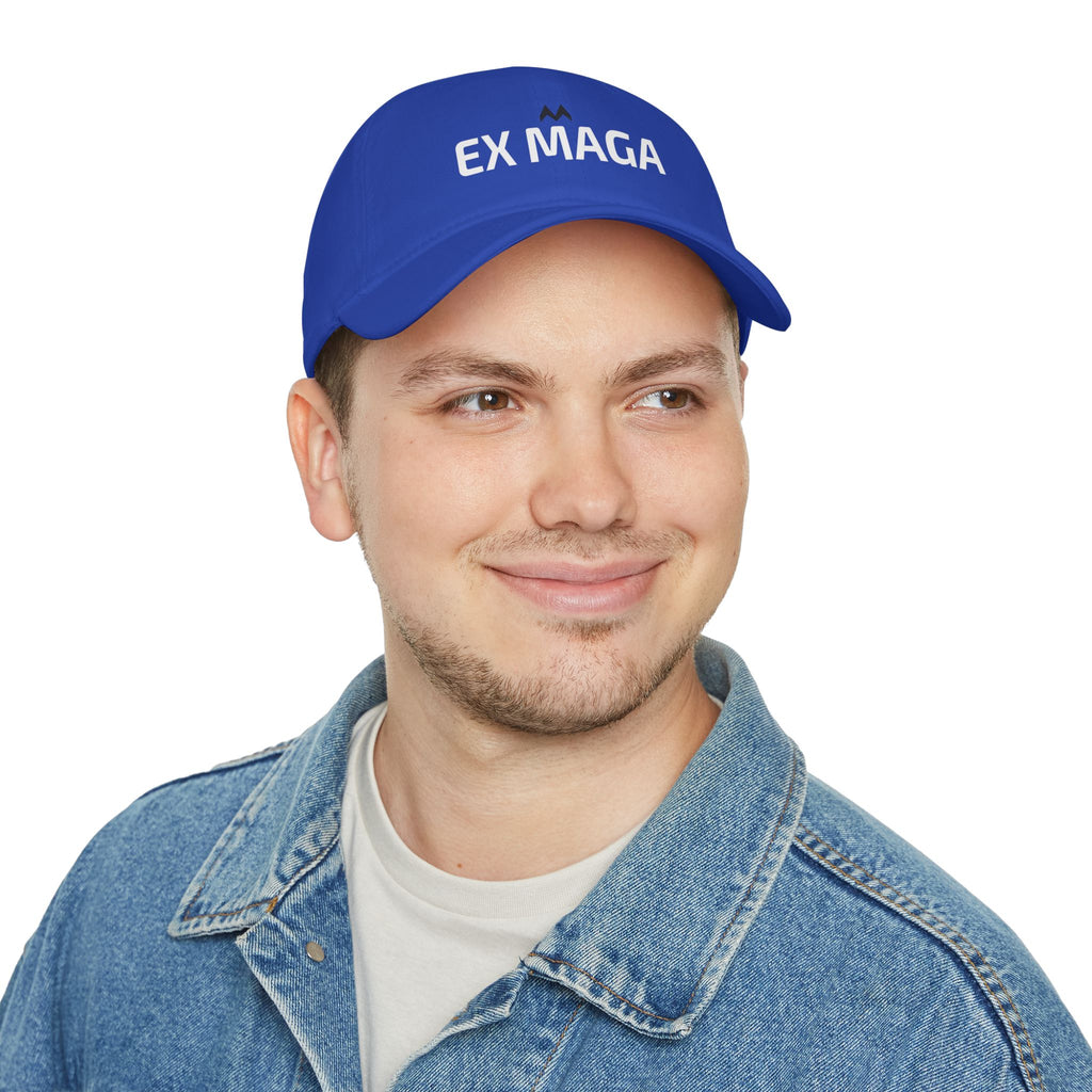 'EX MAGA'  Mood Cap Embroidered Baseball Cap — Minimal Positive Dad Hat
