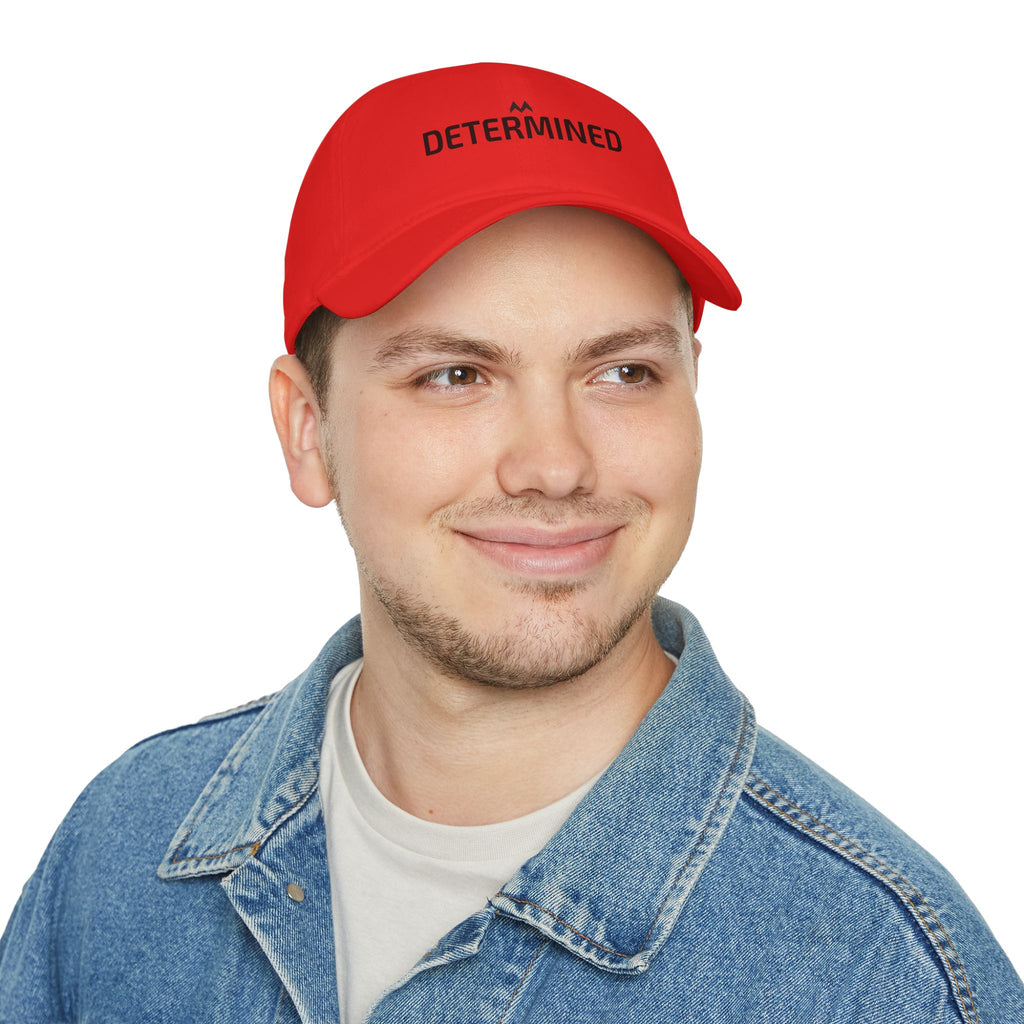 'DETERMINED'  Mood Cap Embroidered Baseball Cap — Minimal Positive Dad Hat