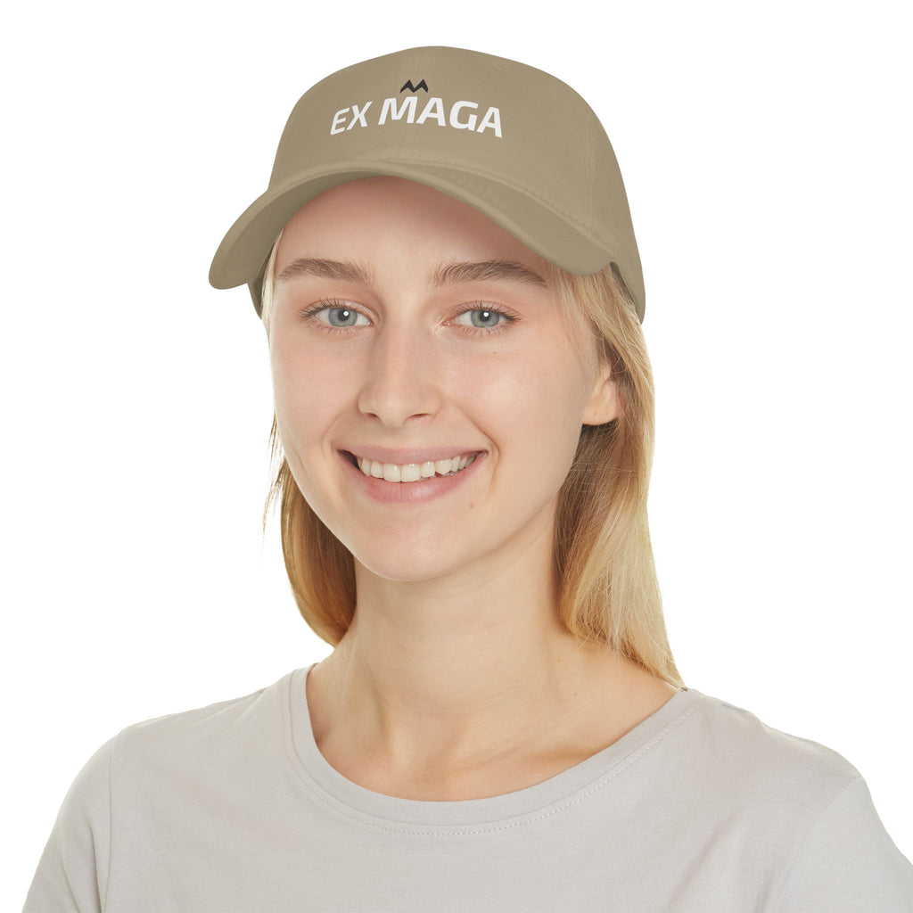 'EX MAGA'  Mood Cap Embroidered Baseball Cap — Minimal Positive Dad Hat