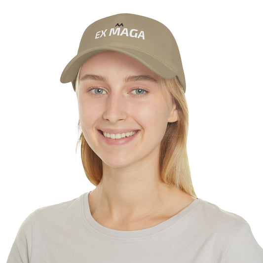 'EX MAGA'  Mood Cap Embroidered Baseball Cap — Minimal Positive Dad Hat