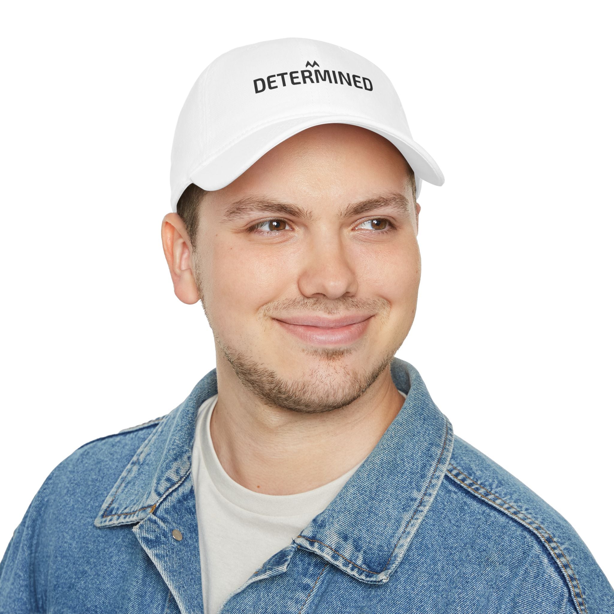 'DETERMINED'  Mood Cap Embroidered Baseball Cap — Minimal Positive Dad Hat