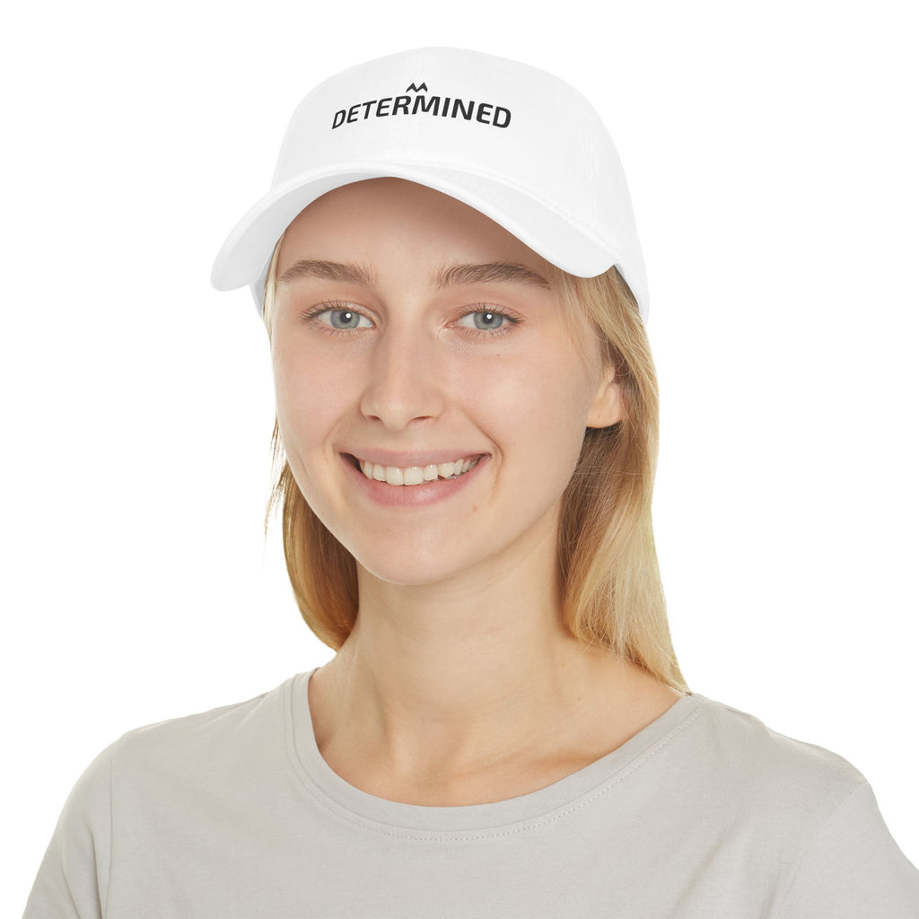 'DETERMINED'  Mood Cap Embroidered Baseball Cap — Minimal Positive Dad Hat
