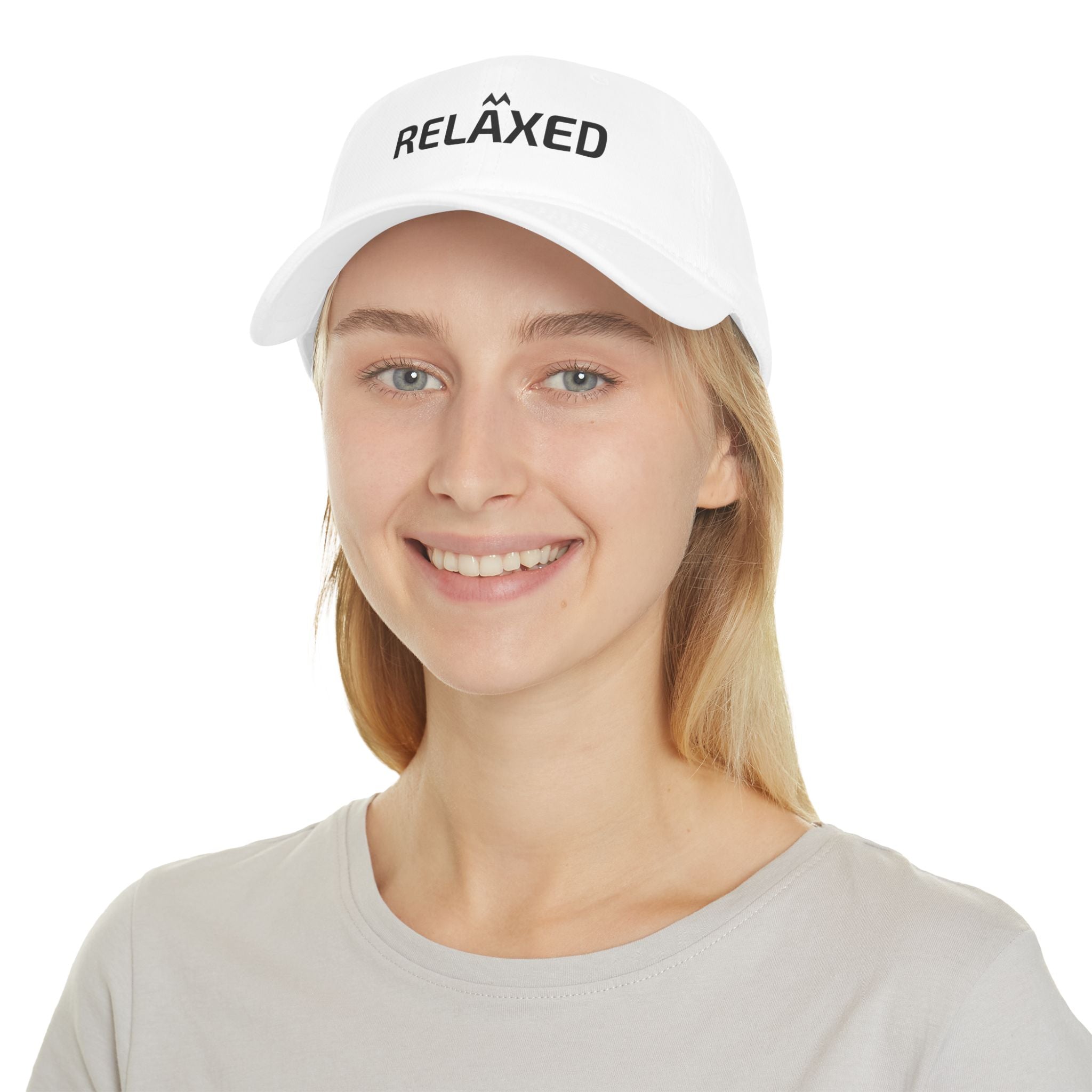 'RELAXED' Mood Cap Embroidered Baseball Cap — Minimal Positive Dad Hat